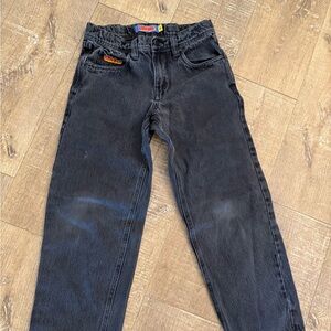 Empyre Black Denim Jeans Sz 24 – Straight Leg Skater Streetwear Y2K Retro Logo